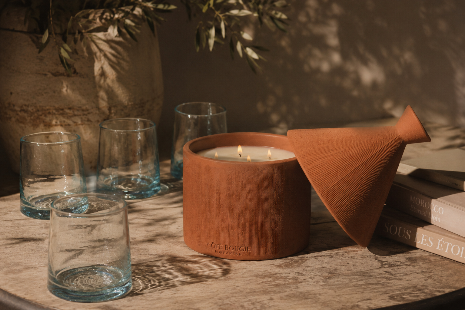 Tagine-Shaped  Scented Candle Terracotta, Place des Epices Fragrance