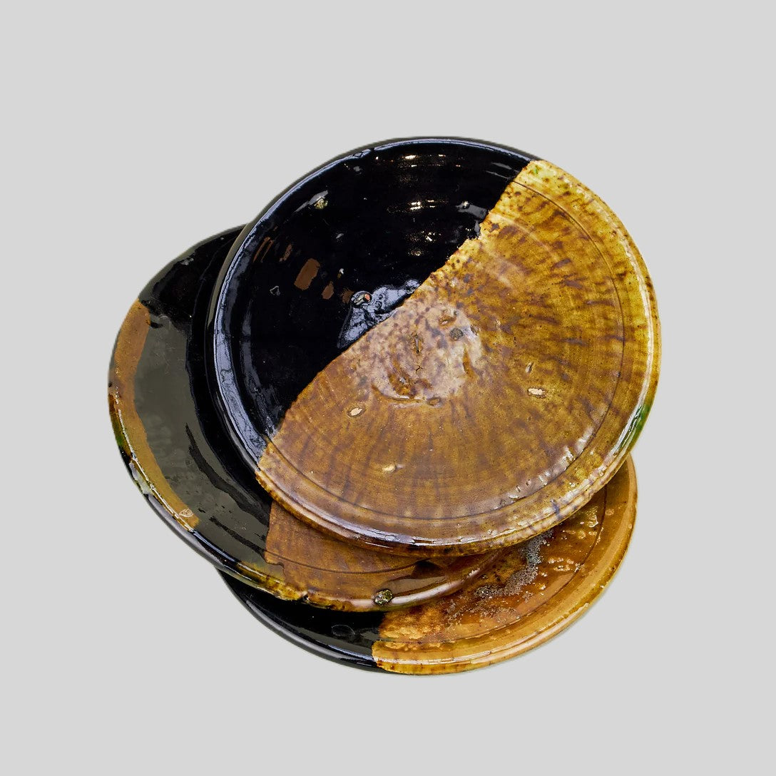 Tamegroute Dining Plate Ø22 cm, Olive-Black