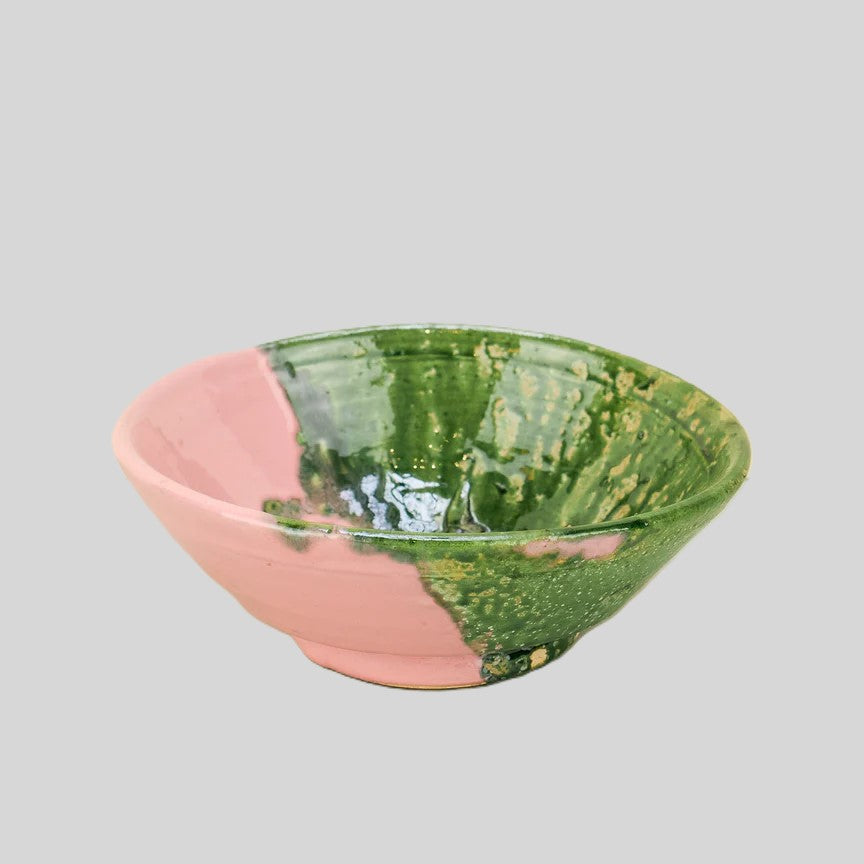 Tamegroute Bowl, Pink-Green