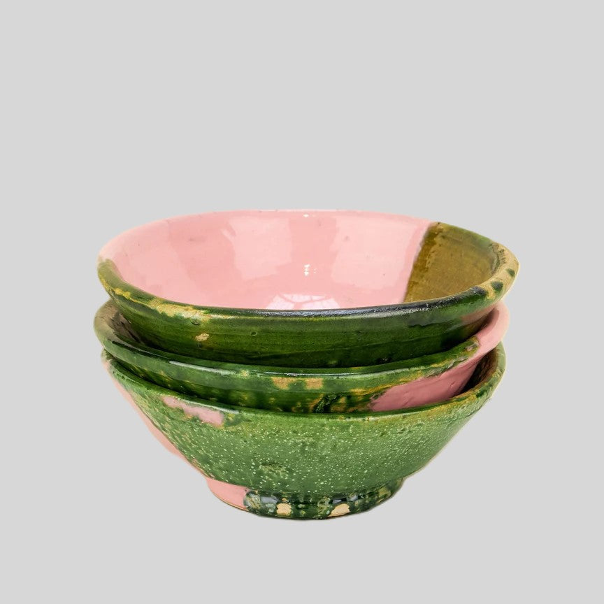 Tamegroute Bowl, Pink-Green