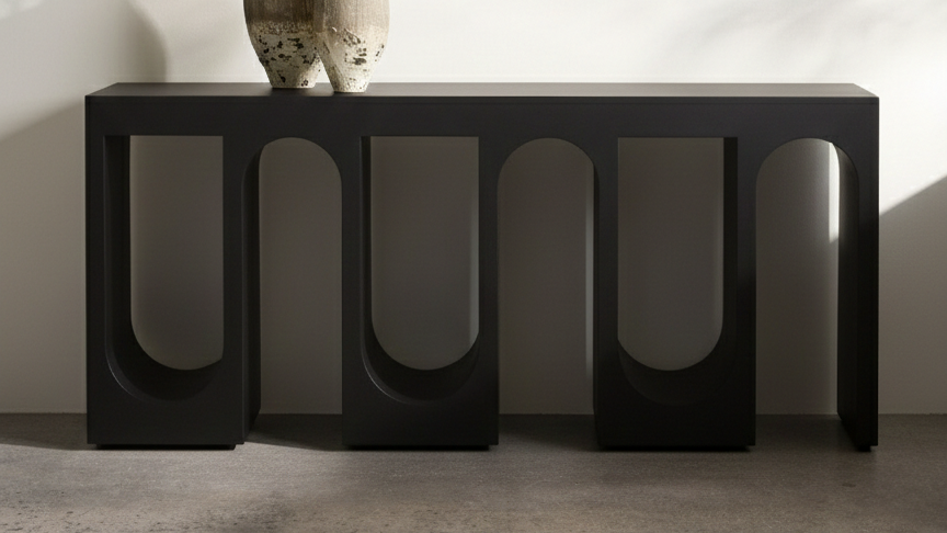 Wave Console, Warm black