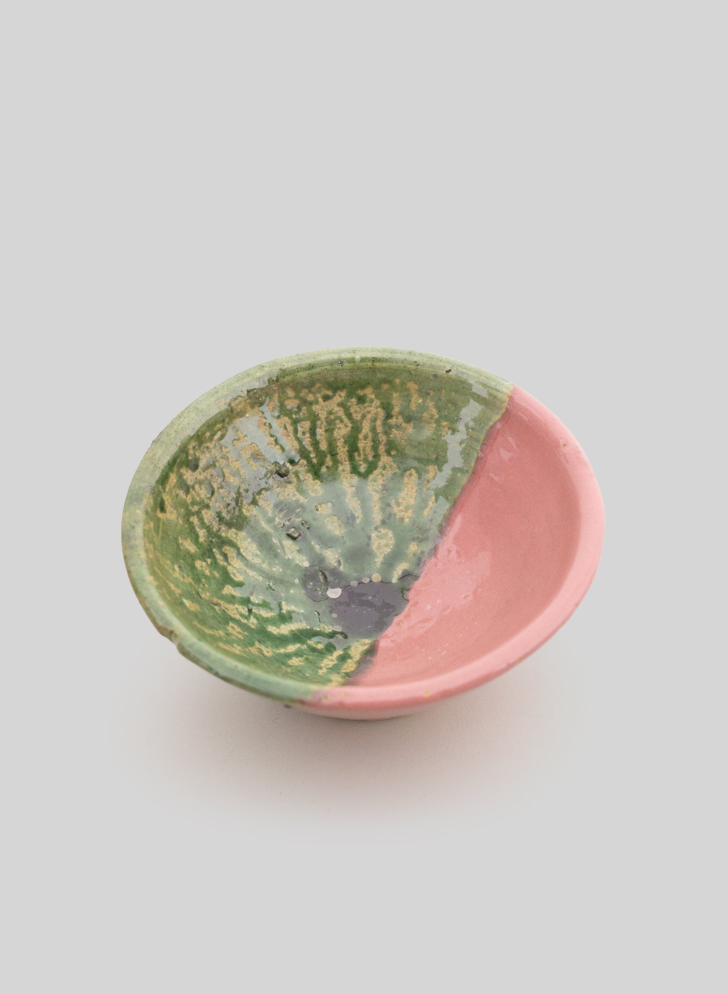 Tamegroute Bowl, Pink-Green